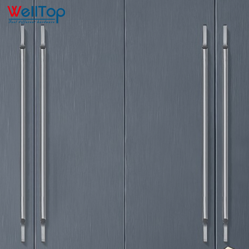 A-11  WELLTOP Hot Sale Manufacturer Low Price Aluminum Handles Cabinet Aluminum Door Handle Pull for Kitchen