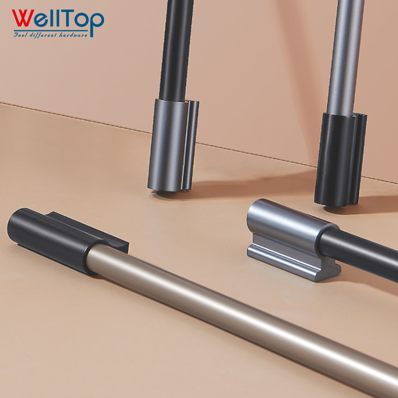 A-13  WELLTOP Hot Sale Aluminum Greenhouse Door Handles Sliding Door Handle Aluminum for Kitchen