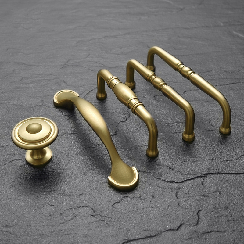 Good Quality Zinc Alloy Metal Gold Cabinet Handle Kitchen Plate Wardrobe Door Handles Dresser Pulls VT-01.206