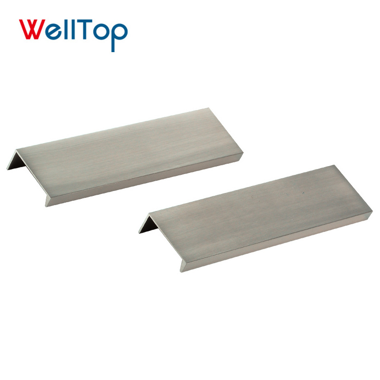 WELLTOP Best Sale 32Mm Kitchen Cabinets Door Drawer Knobs Invisible Flat Pull Handle VT-01.073