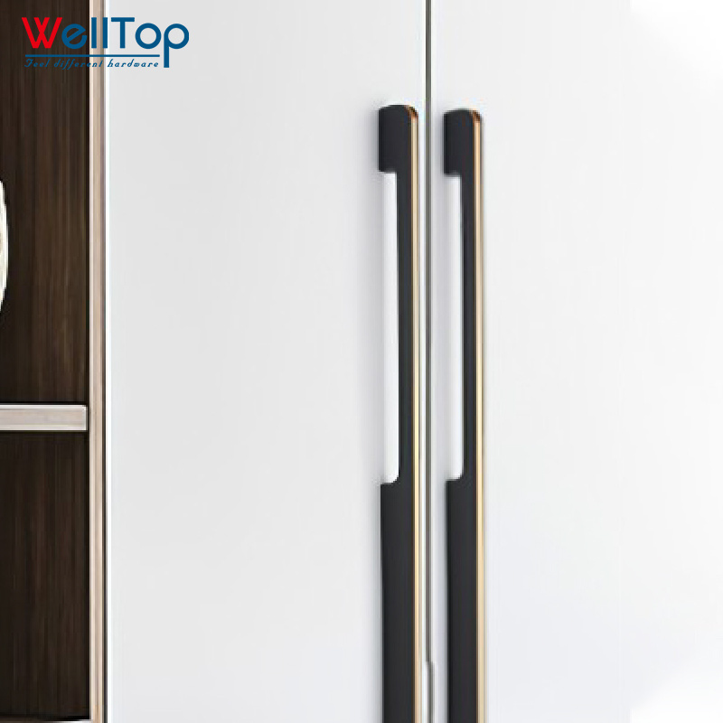 A-10  WELLTOP Hot Sale Manufacturer Low Price Aluminum Handles Cabinet for Kitchen