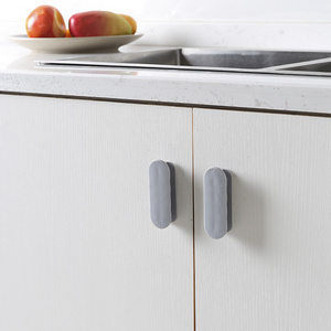 Hight Quality Modern Punch-Free Strong Paste Furniture Bow Handle Furniture Cabinet Pull Conceal Handles VT-01.227