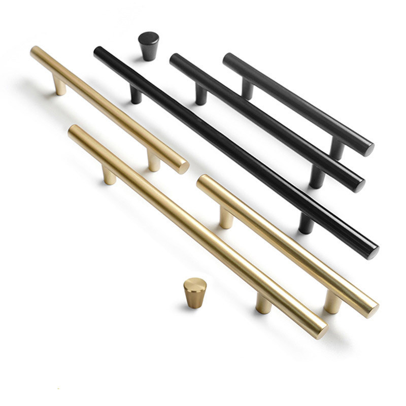 Manufacturer's Contemporary Kitchen Cabinet Hardware Design: Elegant Brass Gold Pull Handles for Modern Furniture Doors