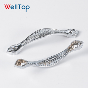 Welltop zinc alloy  hardware suppliers antique dresser drawer brass hardware pulls handles  VT-01.059