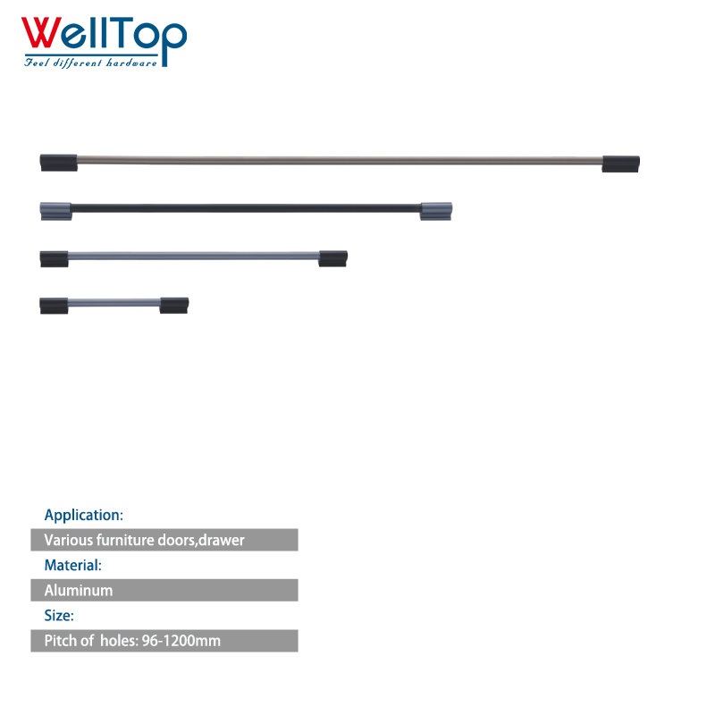 A-13  WELLTOP Hot Sale Aluminum Greenhouse Door Handles Sliding Door Handle Aluminum for Kitchen