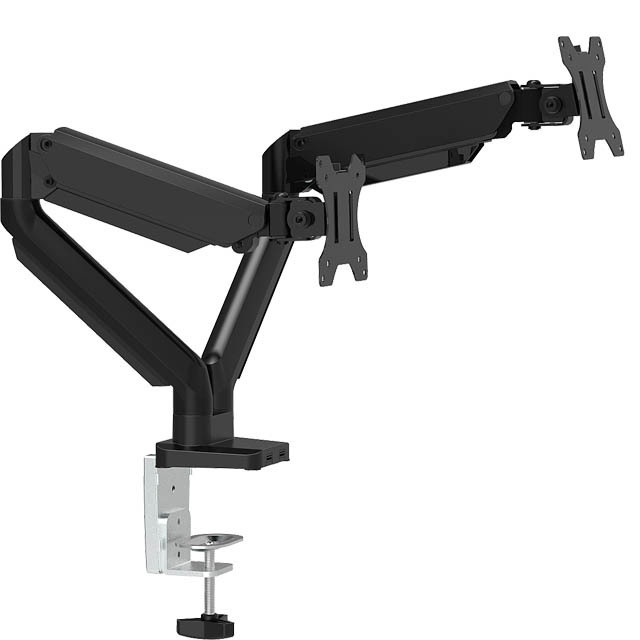 Top quality monitor swing arm Gas Spring Dual monitor stand mount,