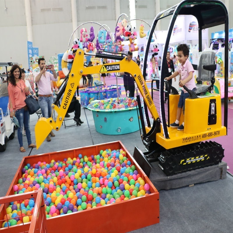 coin operated kids riding remote control excavator car  mini digger electric excavator toys  ride on kids excavator