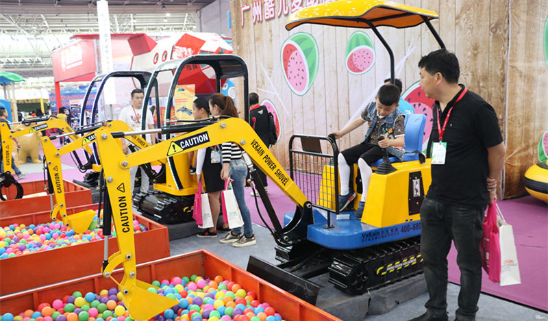 Hot Selling Operated electric kids car child riding electric car toy forklift excavator ride on car