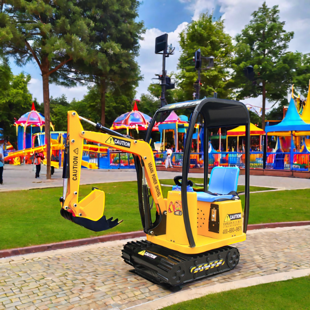 360 Rolling Car Excavator Toy for Kids Electric Trampoline Park Attraction Ride