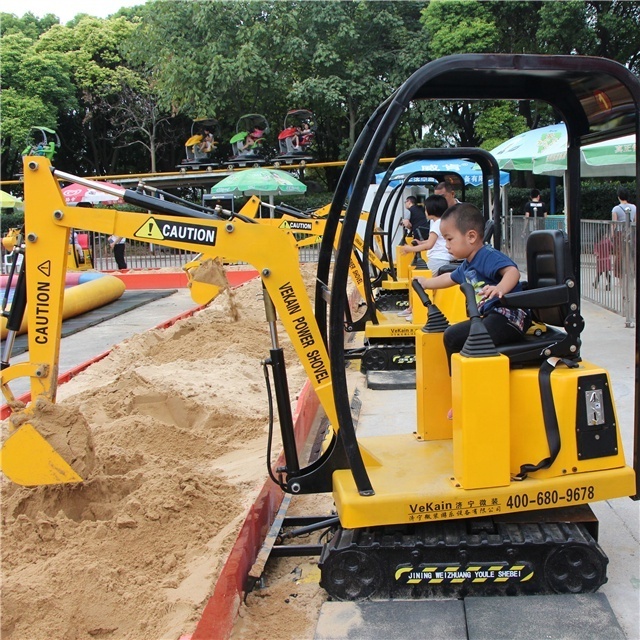 coin operated kids riding remote control excavator car  mini digger electric excavator toys  ride on kids excavator