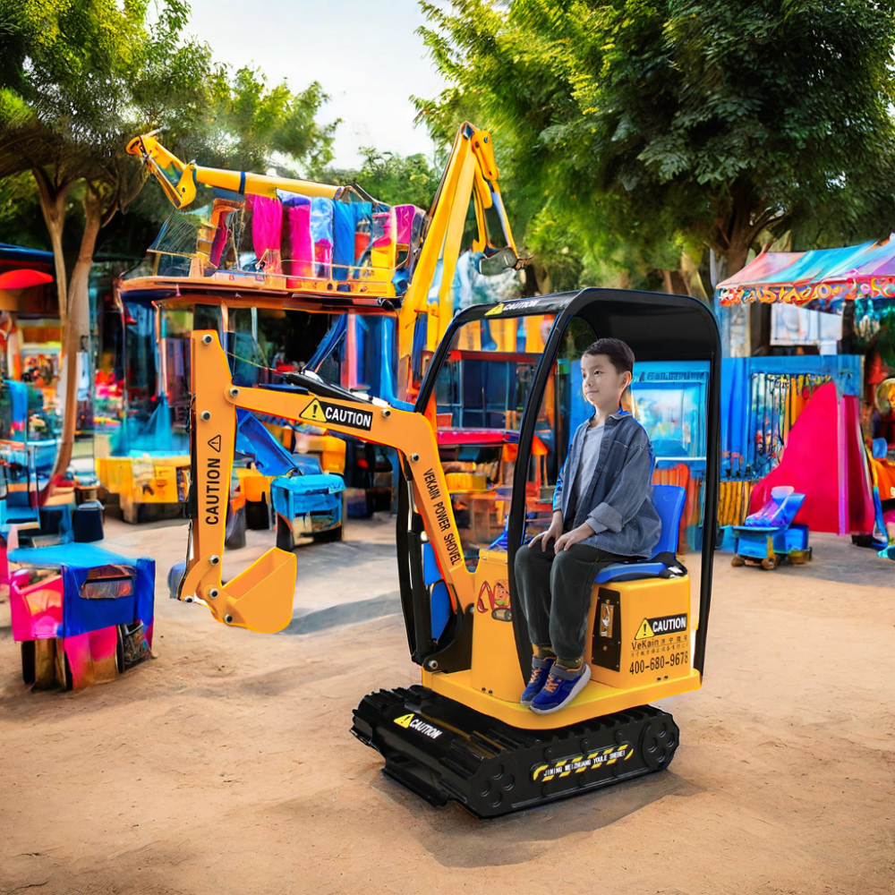 Kids Amusement Park Facilities Mini Excavator for Children