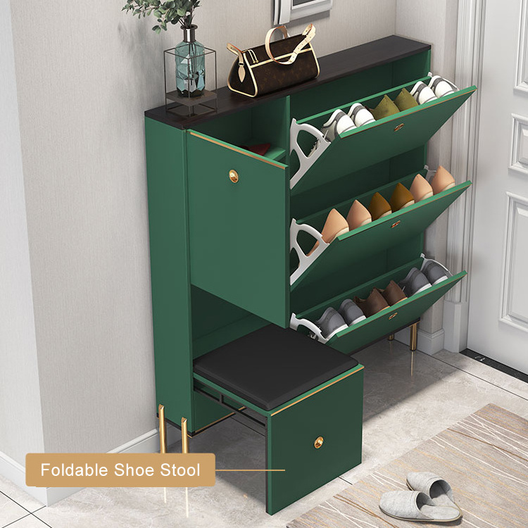 Vekin Simple Modern Shoe Cabinet Home Door Entryway Cabinet Light Luxury Ultra Thin Shoe Rack