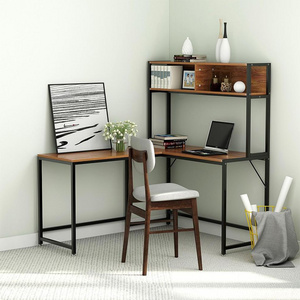 modern computer desk  L Shaped Desk with Storage Corner Desk with Hutch for Home Office