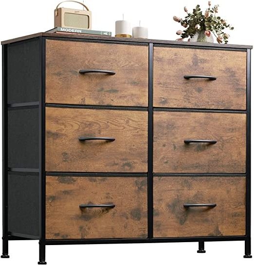 Vekin modern 6 drawers of chest dresser wooden double wardrobe bedroom armoire salon living room furniture drawers cabinet