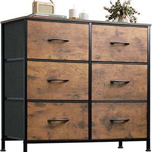 Vekin modern 6 drawers of chest dresser wooden double wardrobe bedroom armoire salon living room furniture drawers cabinet