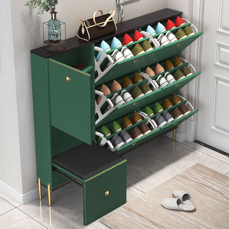 Vekin Simple Modern Shoe Cabinet Home Door Entryway Cabinet Light Luxury Ultra Thin Shoe Rack