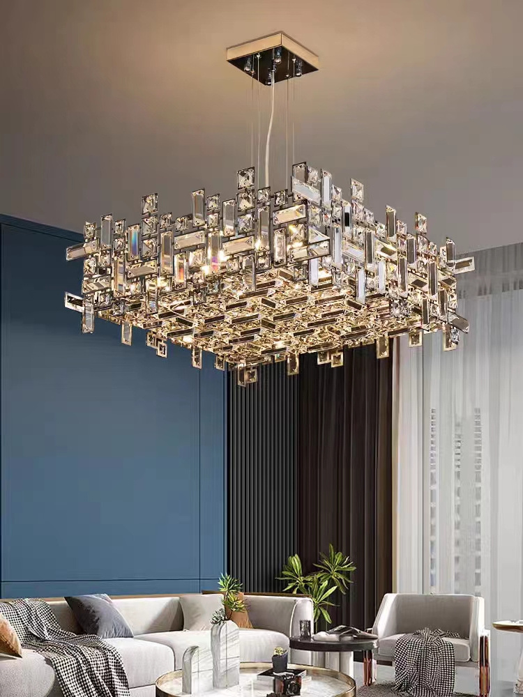 VEKO  crystal chandelier for bedroom dining room living room chandelier pendant lights