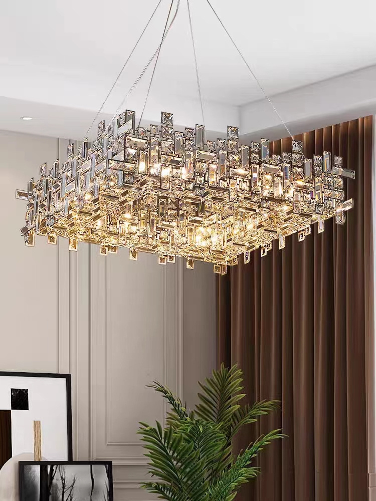 VEKO  crystal chandelier for bedroom dining room living room chandelier pendant lights