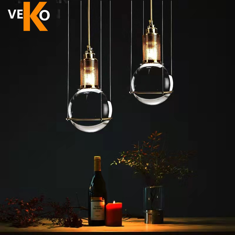 VEKO chandelier  pendant lights 3 pendant light island office kitchen nordic crystal modern chandelier pendant lights