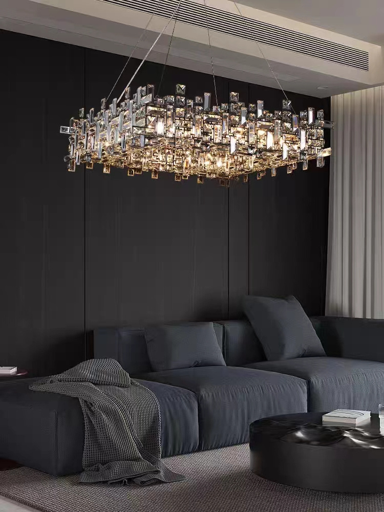 VEKO  crystal chandelier for bedroom dining room living room chandelier pendant lights