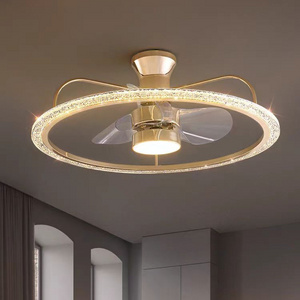 VEKO ceiling fans with light led modern fan lamp with remote control for living room bedroom