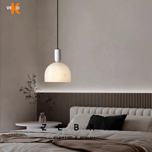 VEKO alabaster lamp shade modern chandelier pendant lights for home ceiling hotel lamp