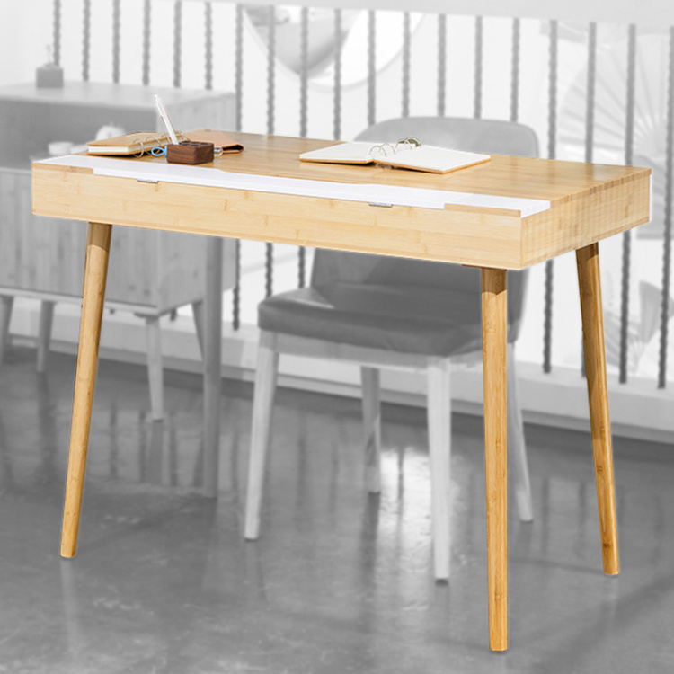 Bamboo Dressing Table Makeup Table Simple Style Computer Desk Office Table Study Desk With Drawer