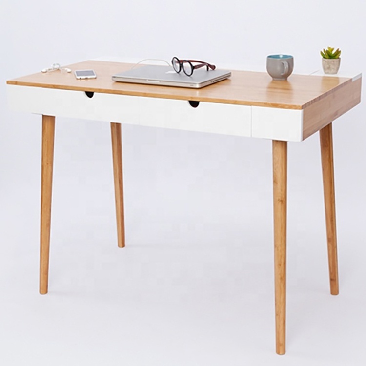 Bamboo Dressing Table Makeup Table Simple Style Computer Desk Office Table Study Desk With Drawer