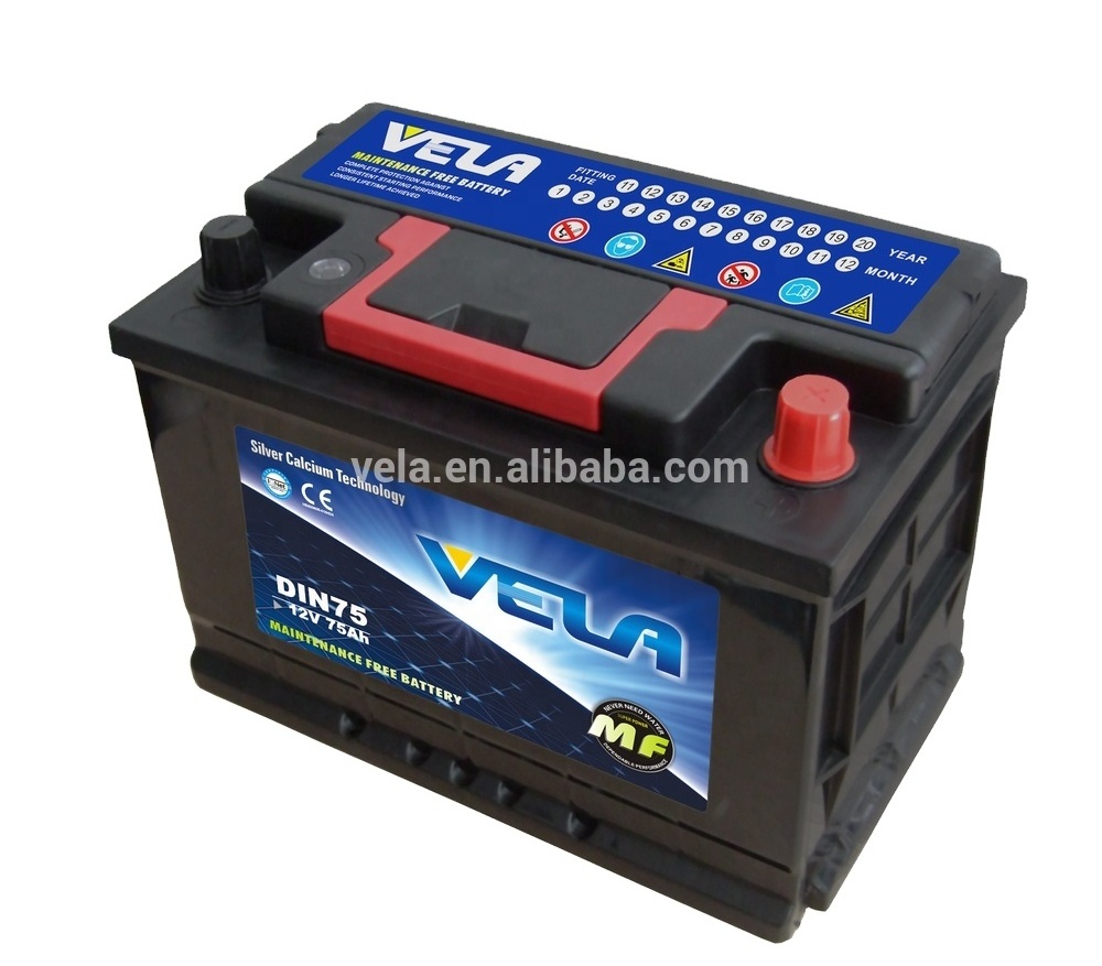 DIN75 germany super capacitor 57535MF car battery automotive battery manufacturers