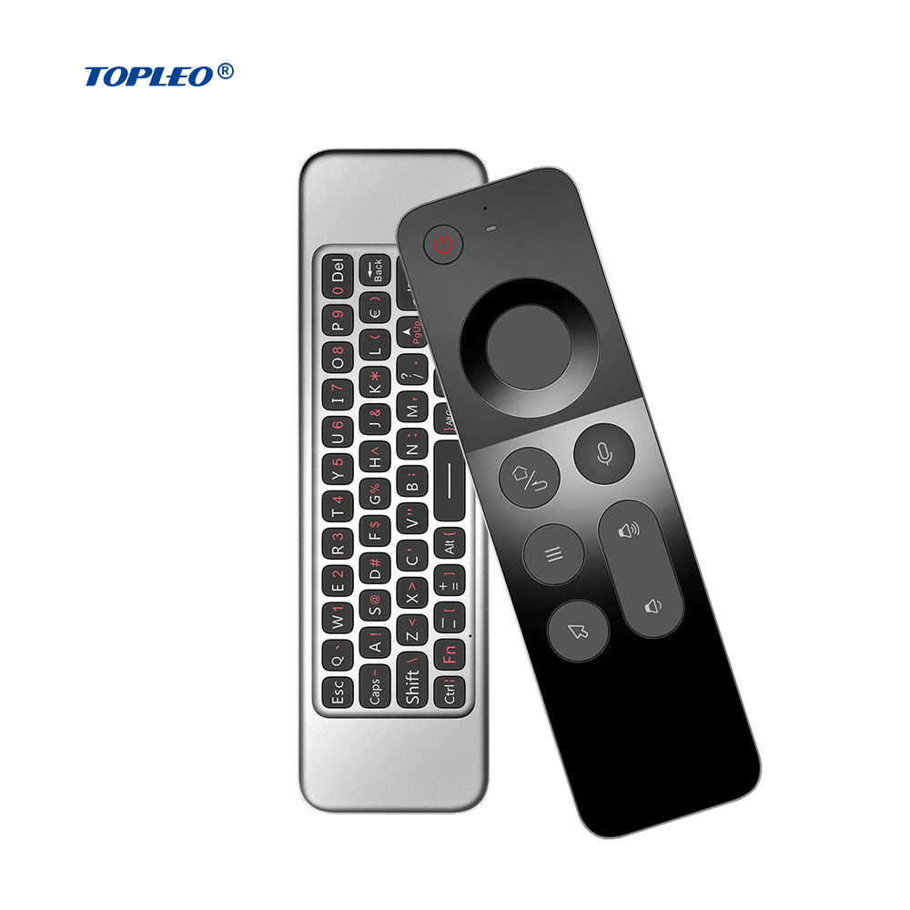 Topleo Air Mouse Gyroscope Cheapest Voice Wireless Remote Control backlit 2.4GHz wireless W3 Air Mouse Remote Control