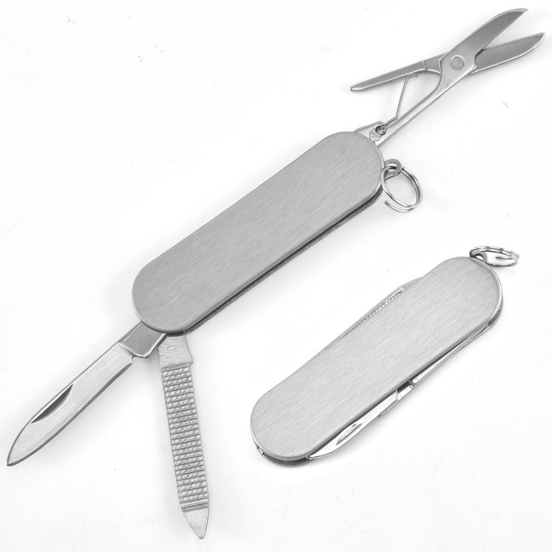 Manufacturer Custom Multifunctional Tool Stainless Steel small keychain mini Swiss knife for gifts