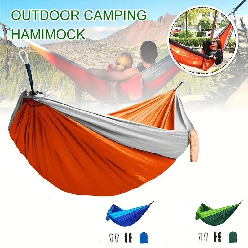 Factory Wholesale Custom Easy Setup Comfortable Durable Lightweight Portable Camping Hammock for Outdoor Adventures