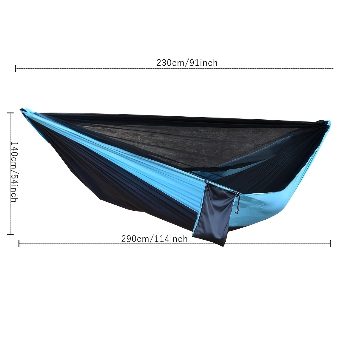 Camping Hammock Automatically Open Anti-Mosquito Mosquito Net for Quick & Easy Outdoor Double Parachute Setup