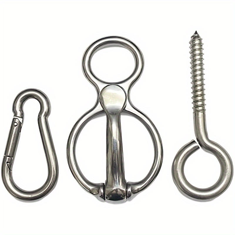 Factory Wholesales Safe And Durable Horse Tack Supplies Stainless Steel Horse Tie Ring With Eye Bolts And Snaps