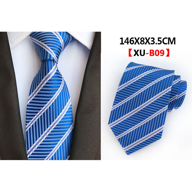 Manufacturer Wholesale Custom LOGO 8cm Formal blank silk ties 2023 neck ties for school uniform striped