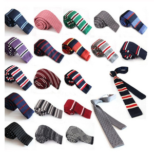 Fashion Men Wedding Suits Slim Designer Knitted Neck Ties Gravatas Narrow Knit Skinny Neckties