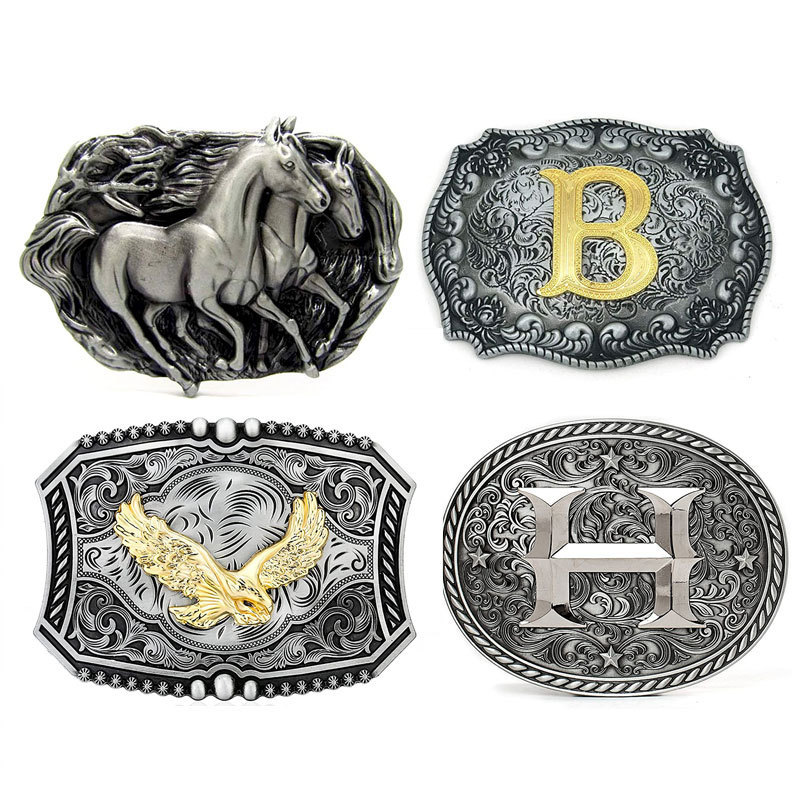 Wholesale Seat Mens Women Webbing Stainless Steel Logo Metal Brass Western Custom Belt Buckles For Men Leather Belts