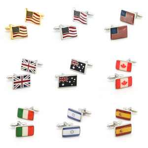 Quality Copper Material National Emblem Cuff Links Flag Design Fashion Cufflinks For Men