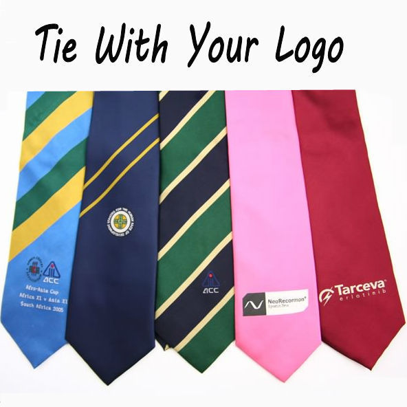 Personalized Silk Logo Printing Jacquard Embroidery Men Corporate Necktie Manufacturer Factory Promotion Custom Neck Tie