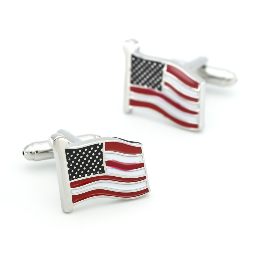 Quality Copper Material National Emblem Cuff Links Flag Design Fashion Cufflinks For Men