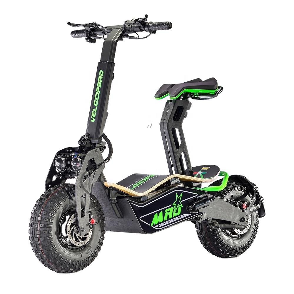 China factory Velocifero MAD electric moped off road long range big power electric scooter fat tire e scooter Italy design 2000w