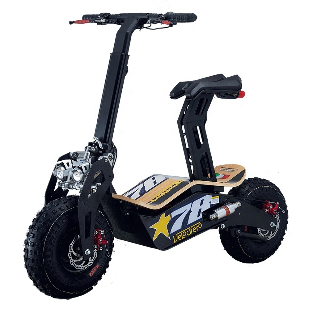 China factory Velocifero MAD electric moped off road long range big power electric scooter fat tire e scooter Italy design 2000w