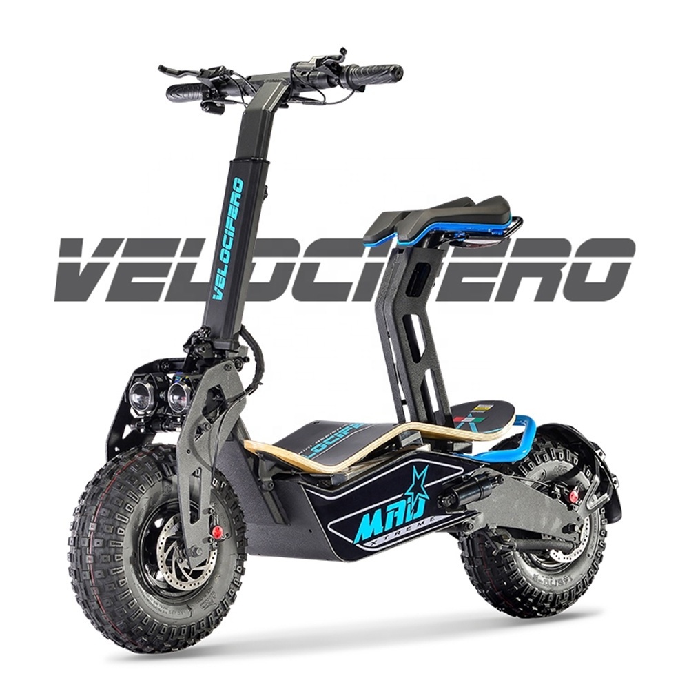 China factory Velocifero MAD electric moped off road long range big power electric scooter fat tire e scooter Italy design 2000w