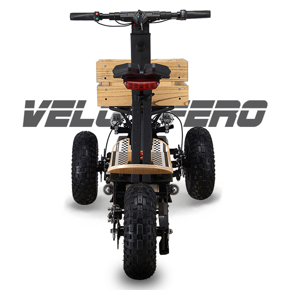 Velocifero 2000W Mad truck 3 wheels Electric Scooter 20Ah lithium brushless motor electric scooter CE EEC Kick Scooter