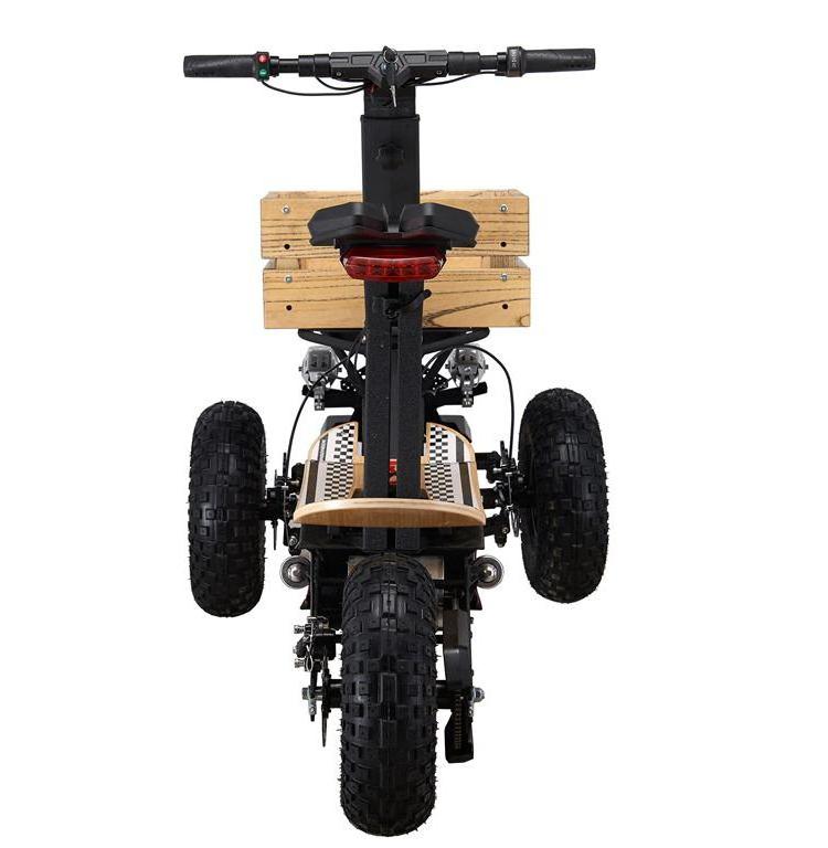 Italy design Velocifero MAD TRUCK off road e scooter golf 2000W 60V 20Ah 3 wheel Electric scooter with trailer EEC CE for Adult