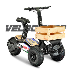 EEC 2000W Velocifero 3 Wheel Mad Truck 20Ah Pizza Delivery Electric Scooter With Front Storage Rack