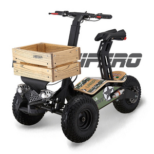 Italy design Velocifero MAD TRUCK off road e scooter golf 2000W 60V 20Ah 3 wheel Electric scooter with trailer EEC CE for Adult