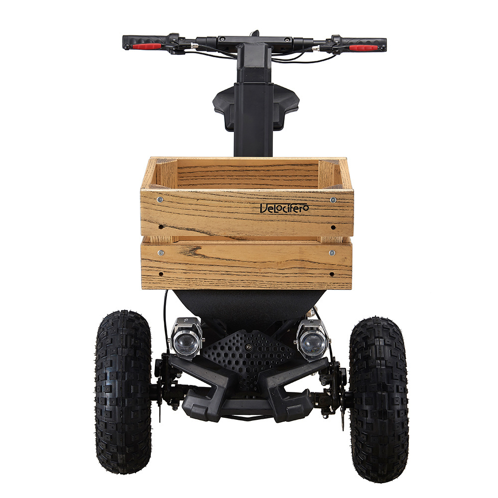 Italy design Velocifero MAD TRUCK off road e scooter golf 2000W 60V 20Ah 3 wheel Electric scooter with trailer EEC CE for Adult