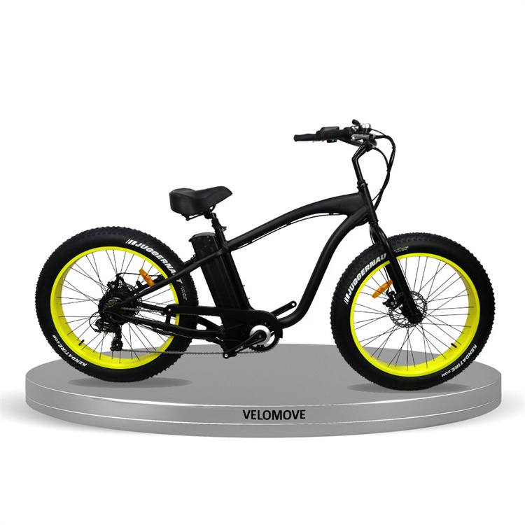 2022 Mountain Beach Cruiser 4.0 inch Fat Tire 48V 500W Electric Bike Wholesaler Aluminum Alloy Fat Tire 750W Ebike