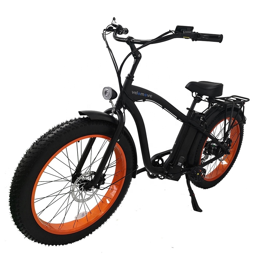 2022 Mountain Beach Cruiser 4.0 inch Fat Tire 48V 500W Electric Bike Wholesaler Aluminum Alloy Fat Tire 750W Ebike